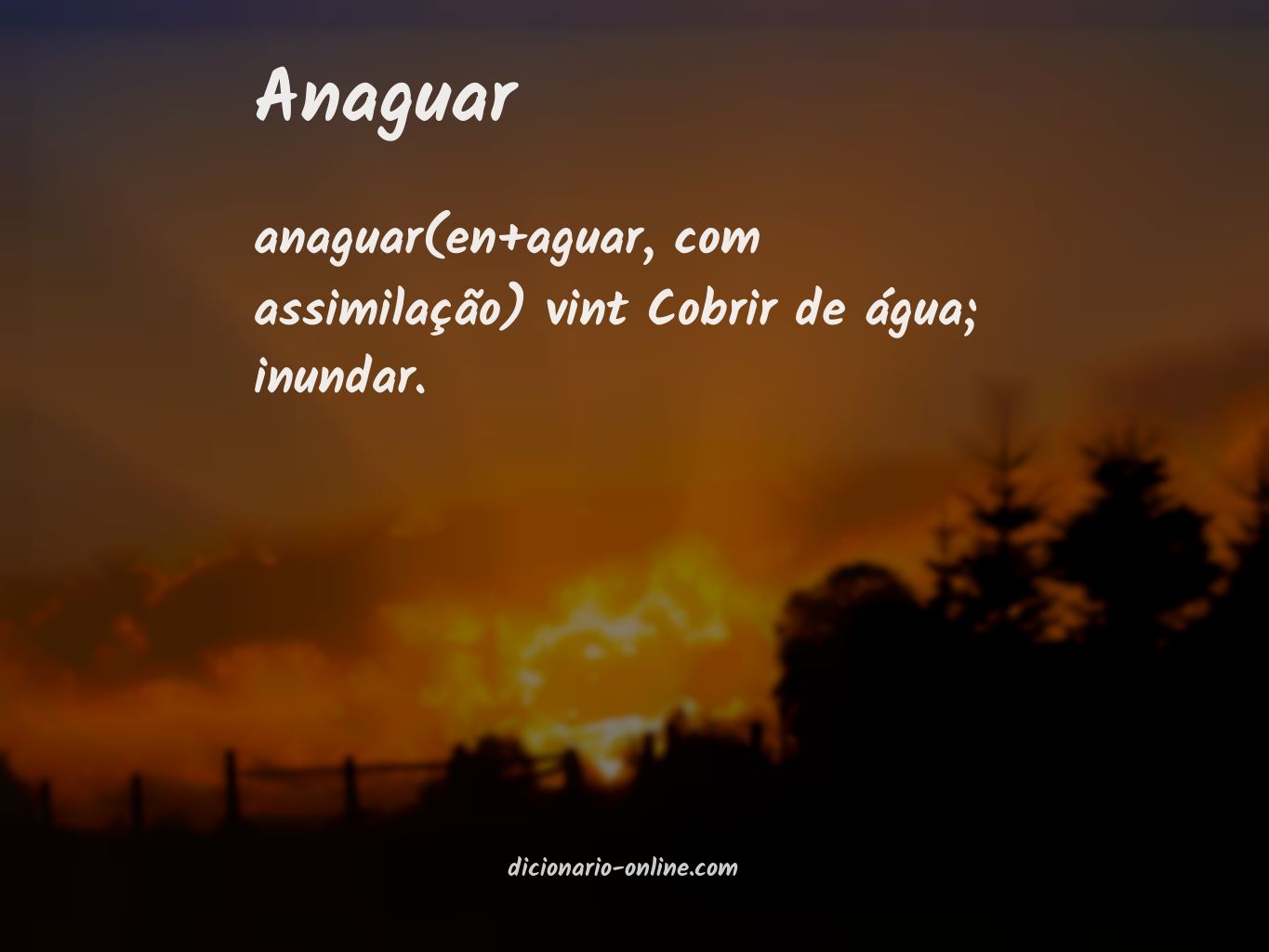 Significado de anaguar