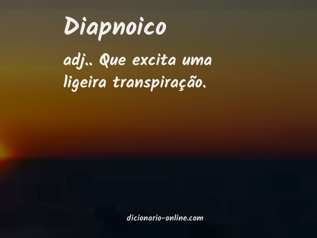 Significado de diapnoico