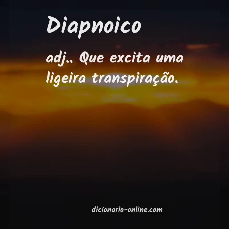 Significado de diapnoico