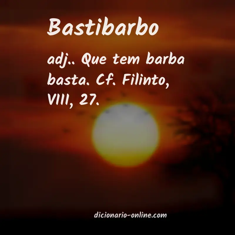 Significado de bastibarbo