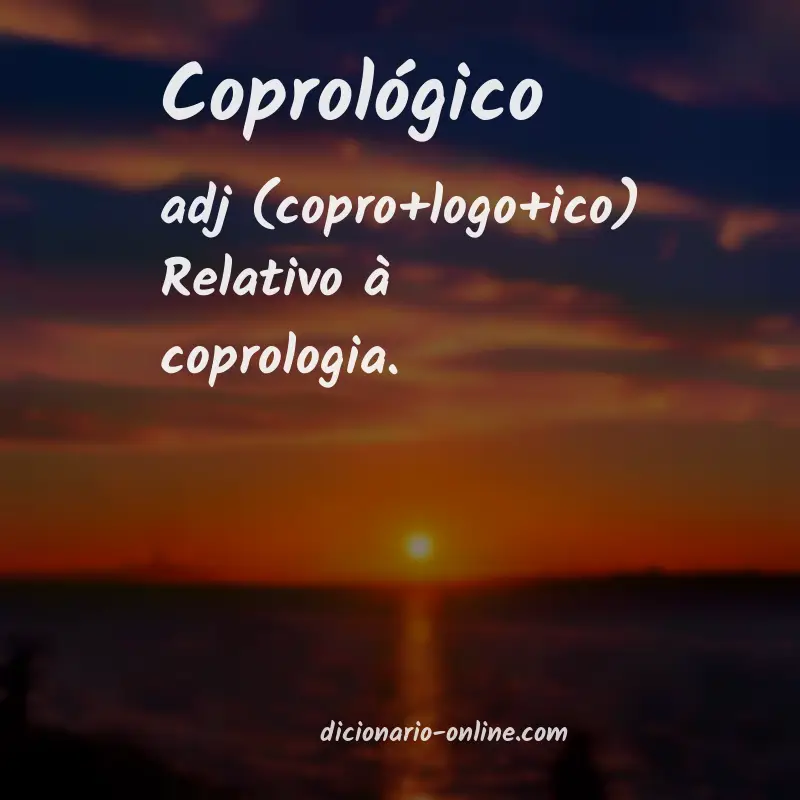Significado de coprológico