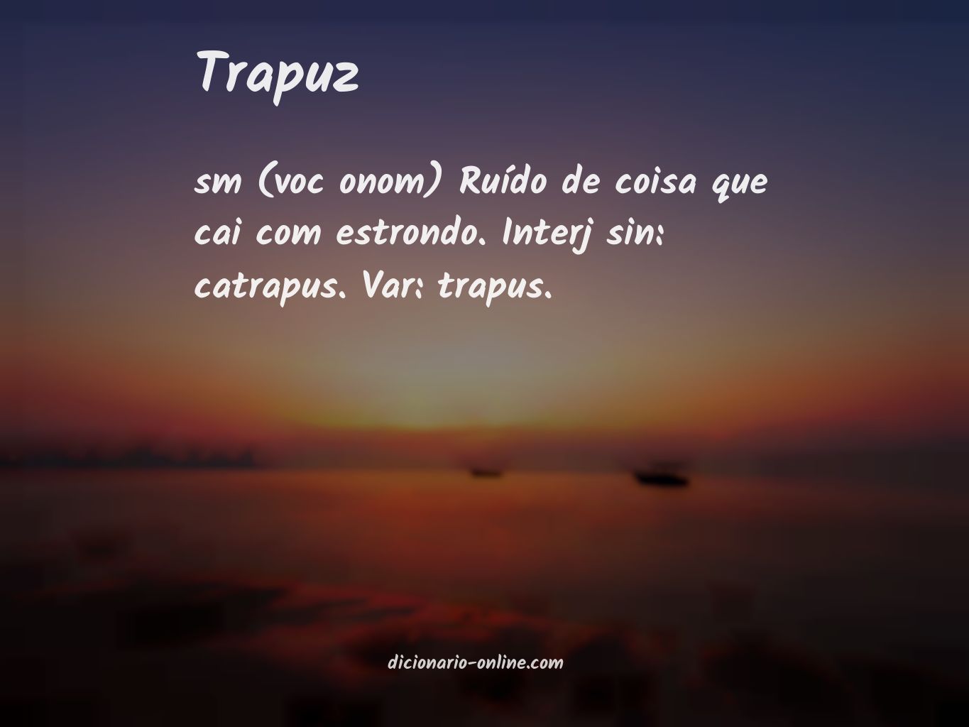 Significado de trapuz