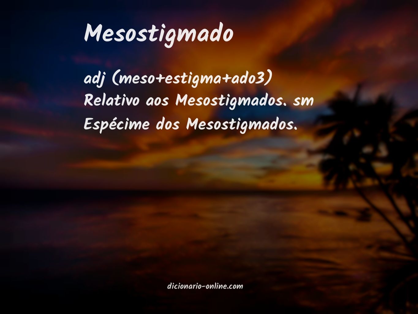 Significado de mesostigmado