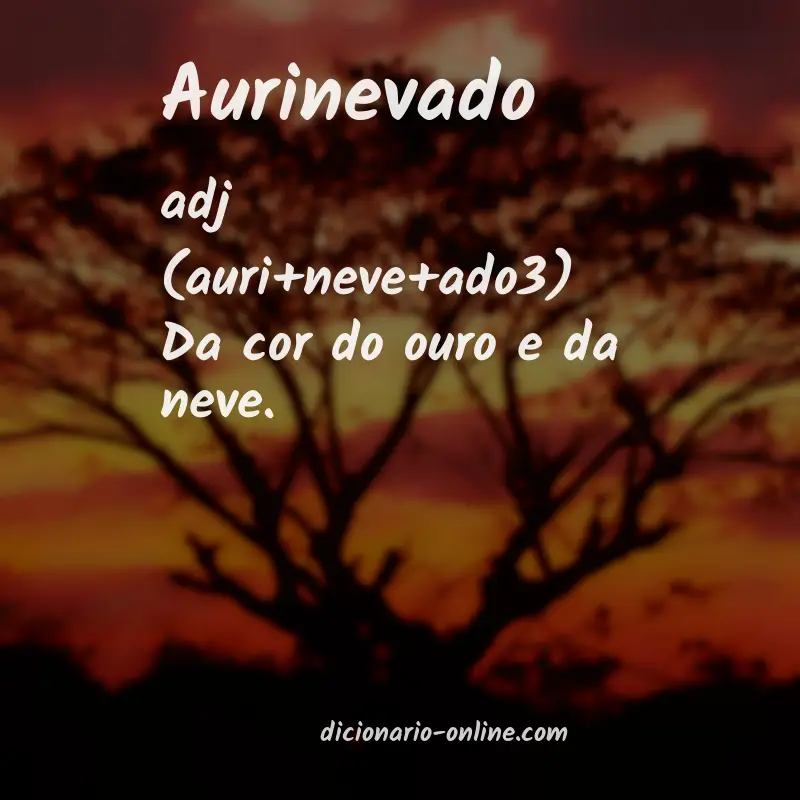 Significado de aurinevado