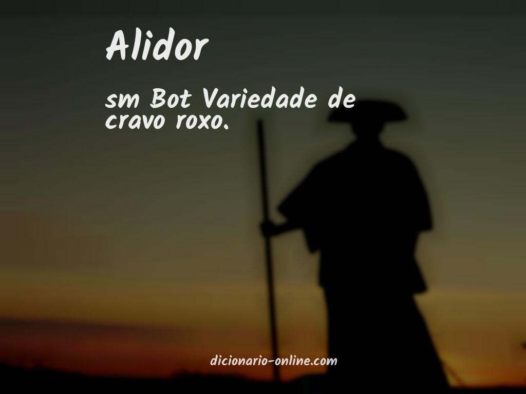 Significado de alidor