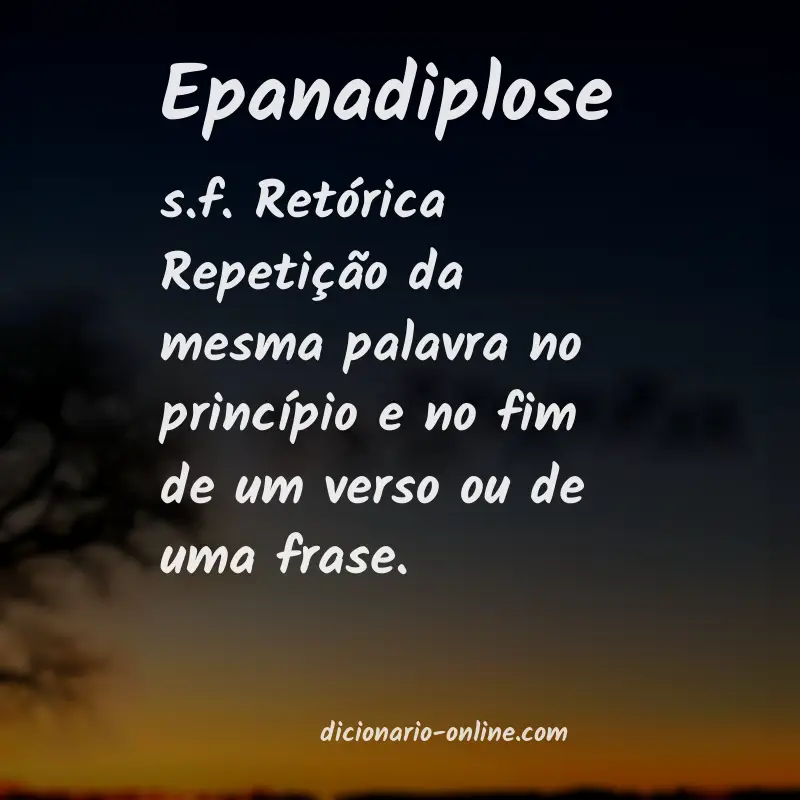 Significado de epanadiplose