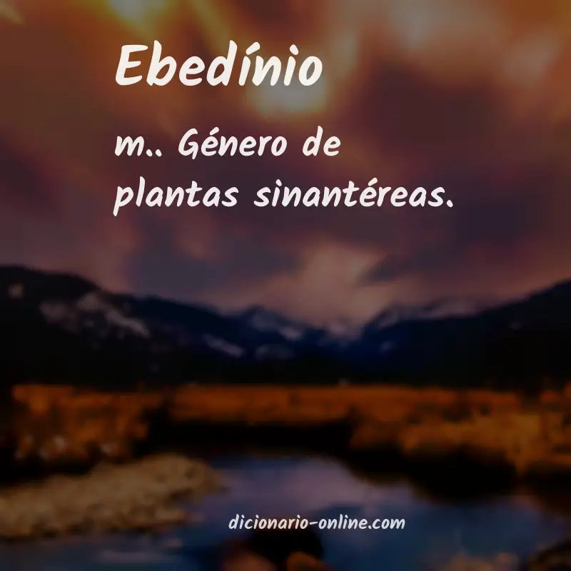 Significado de ebedínio