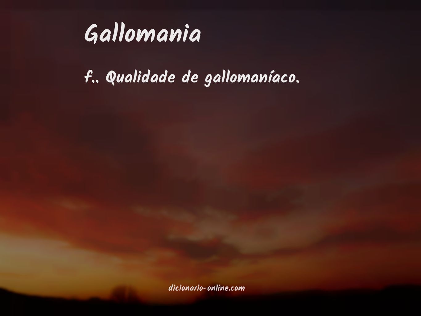 Significado de gallomania