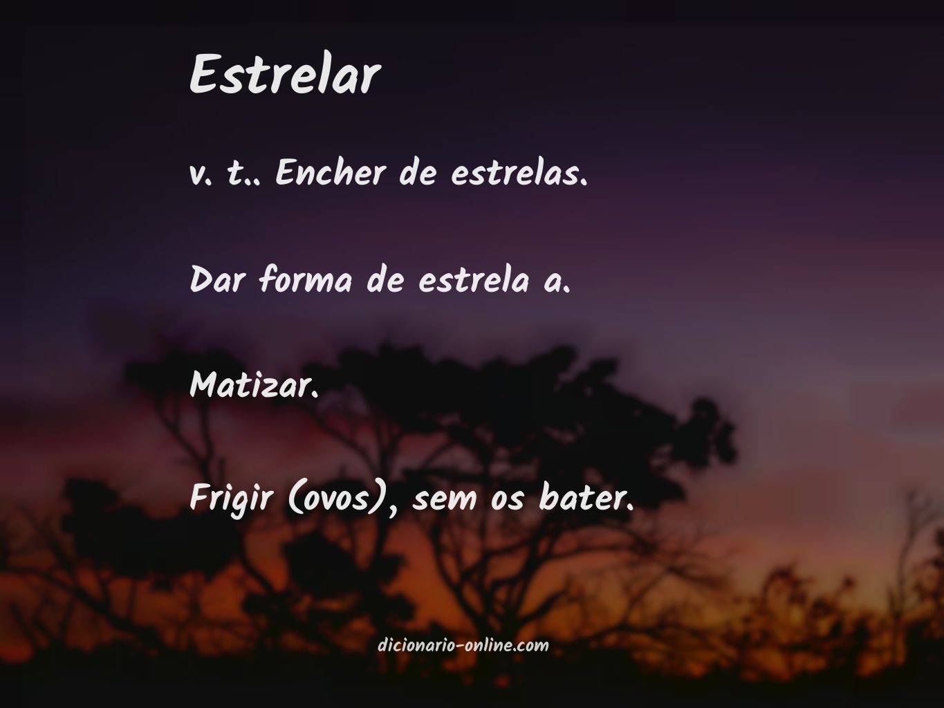 Significado de estrelar