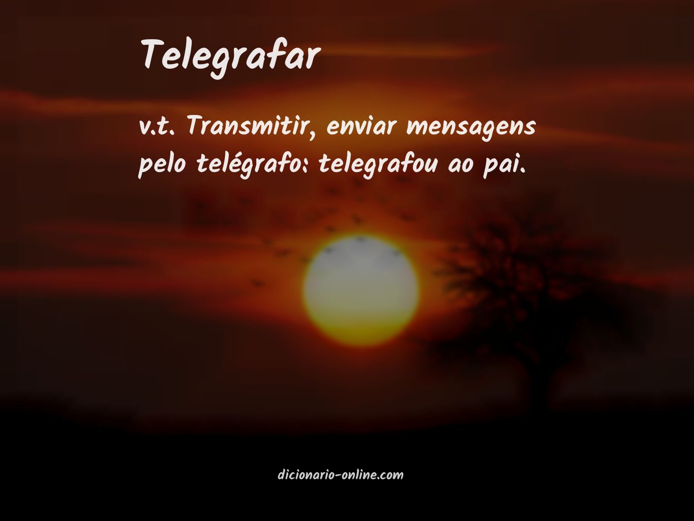 Significado de telegrafar