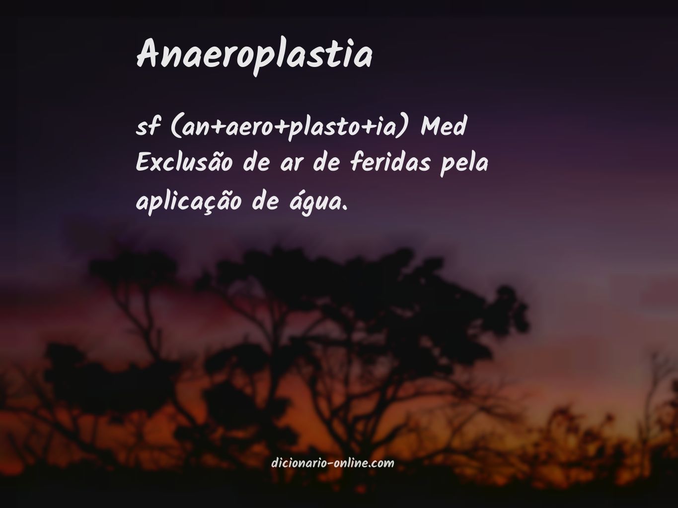 Significado de anaeroplastia