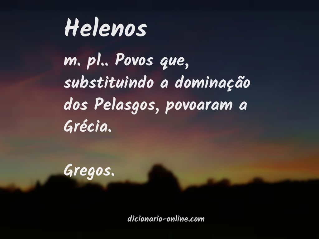 Significado de helenos