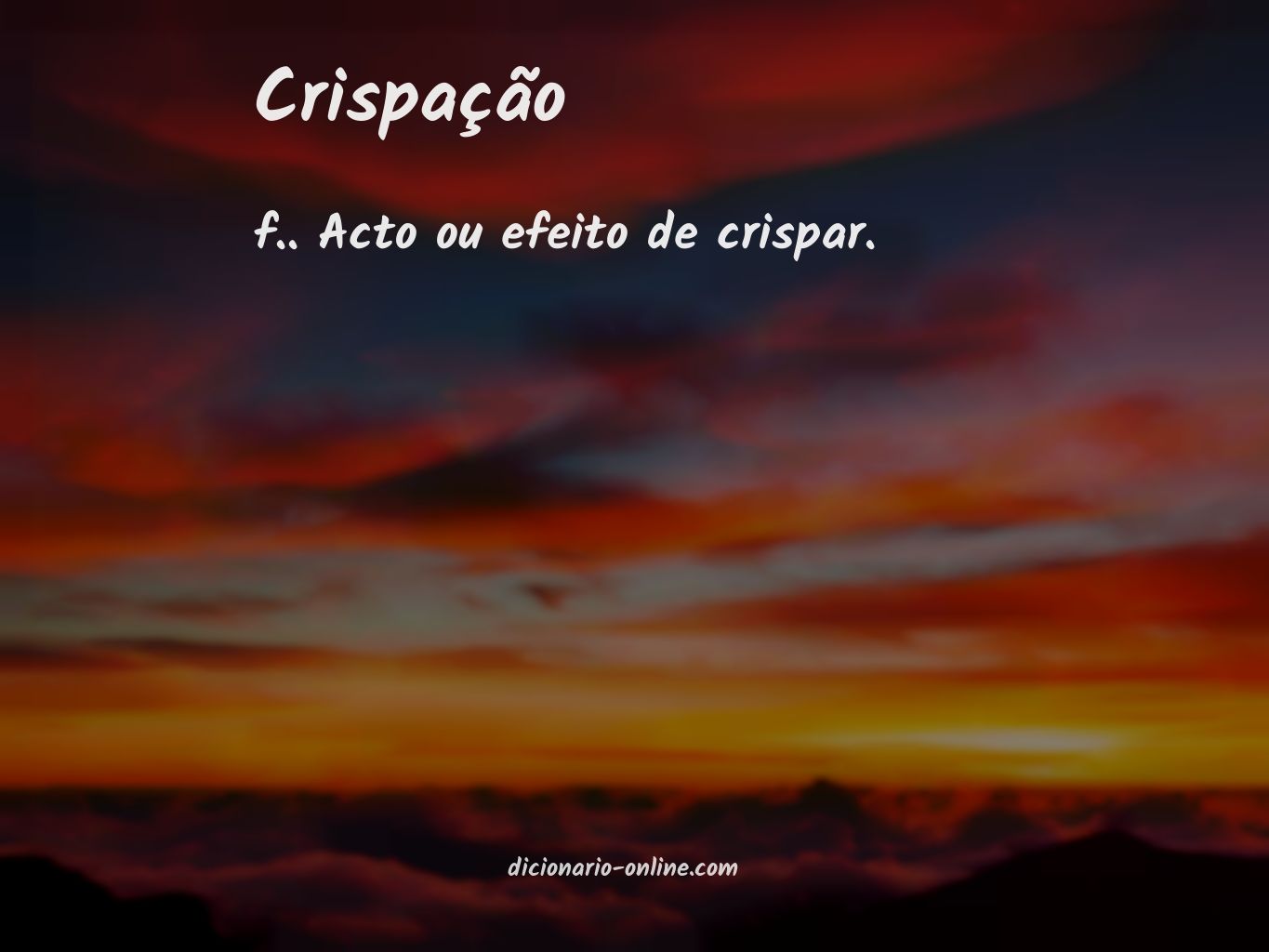 Significado de crispação