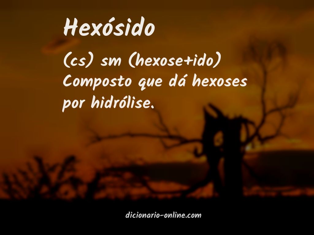 Significado de hexósido