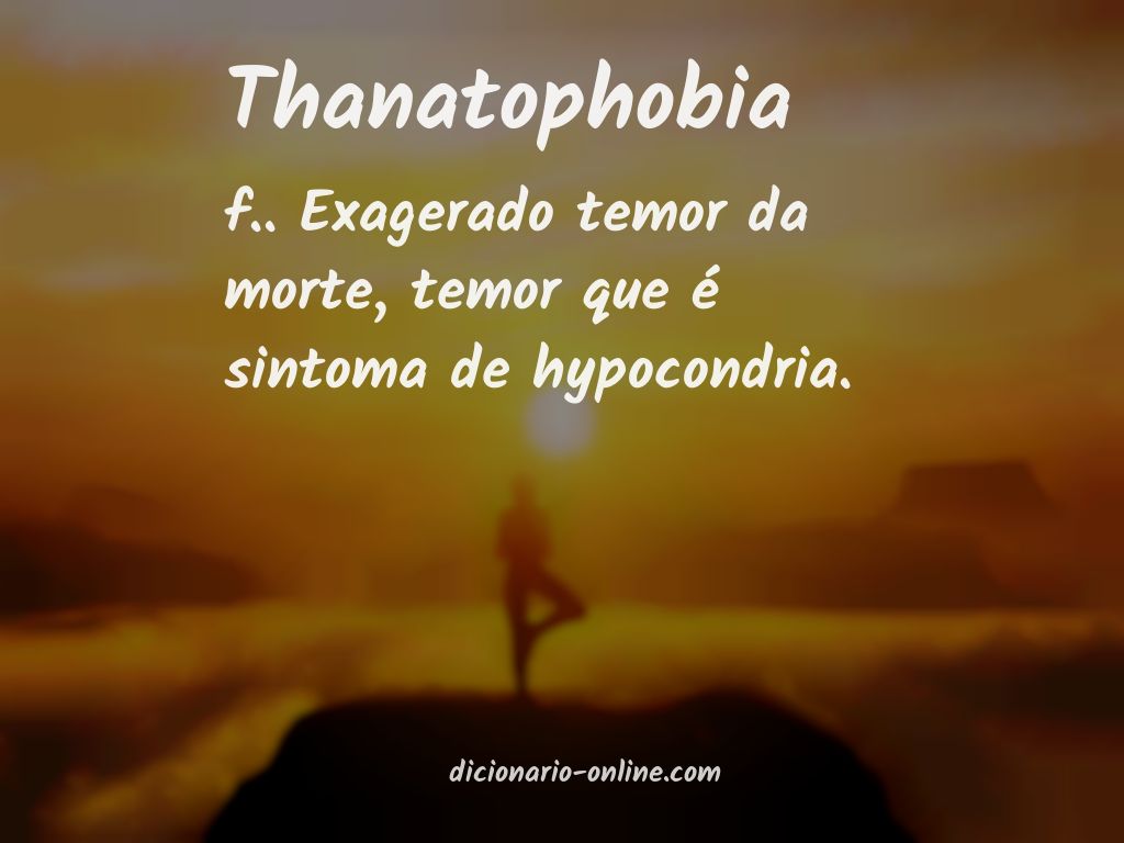 Significado de thanatophobia