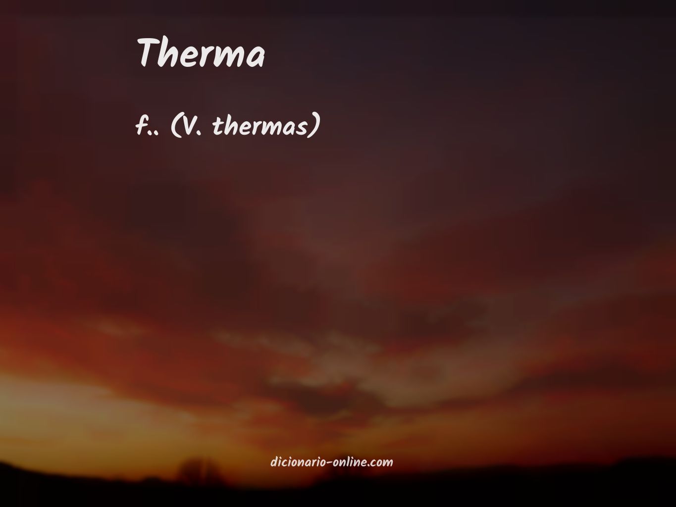 Significado de therma