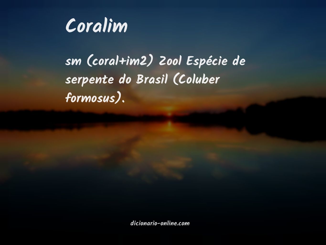 Significado de coralim