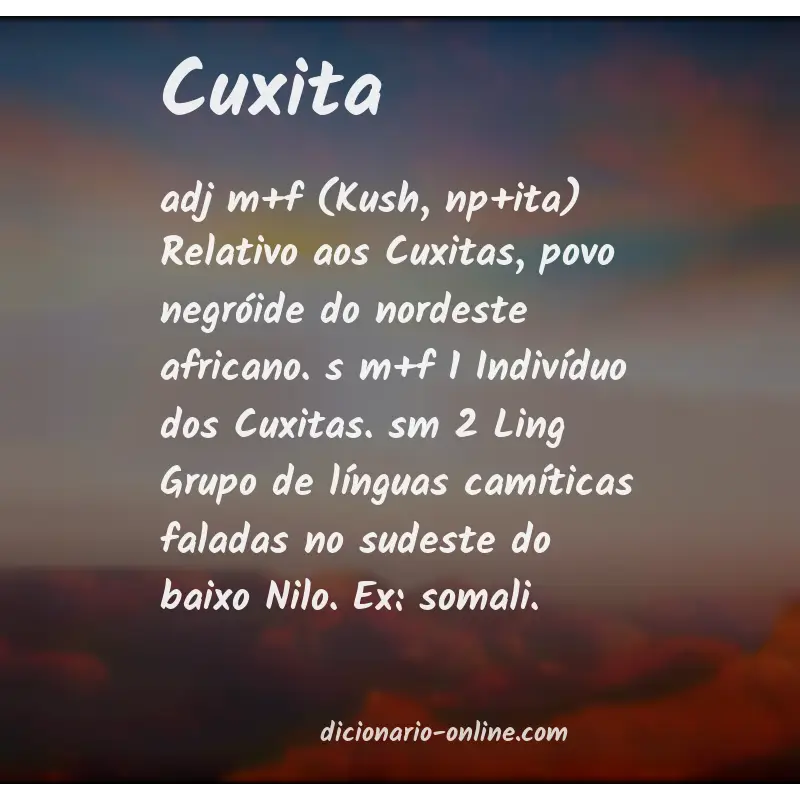 Significado de cuxita