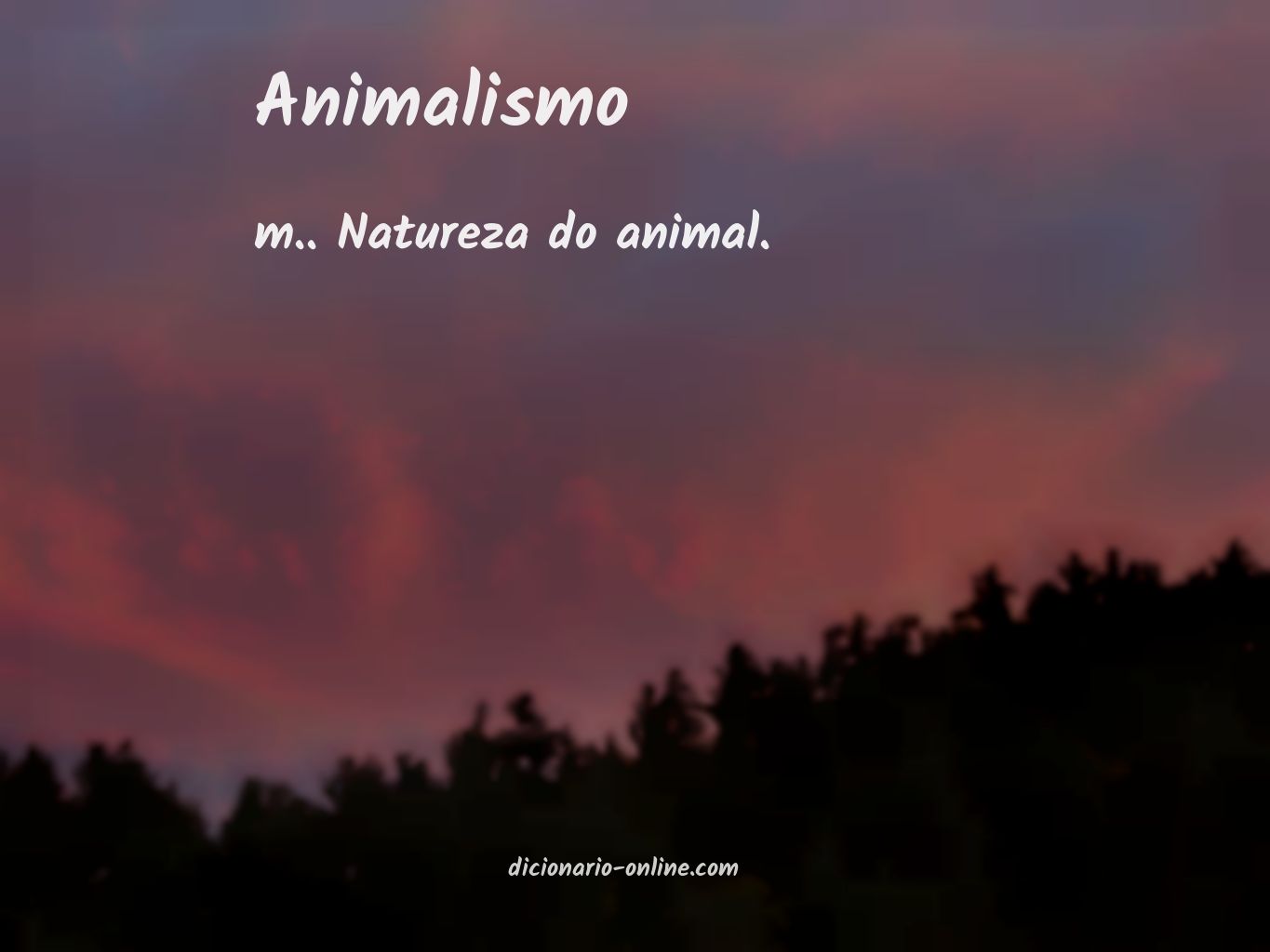 Significado de animalismo