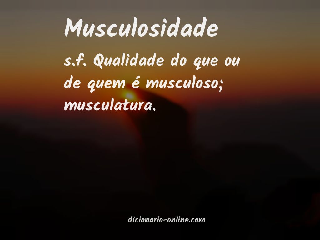 Significado de musculosidade