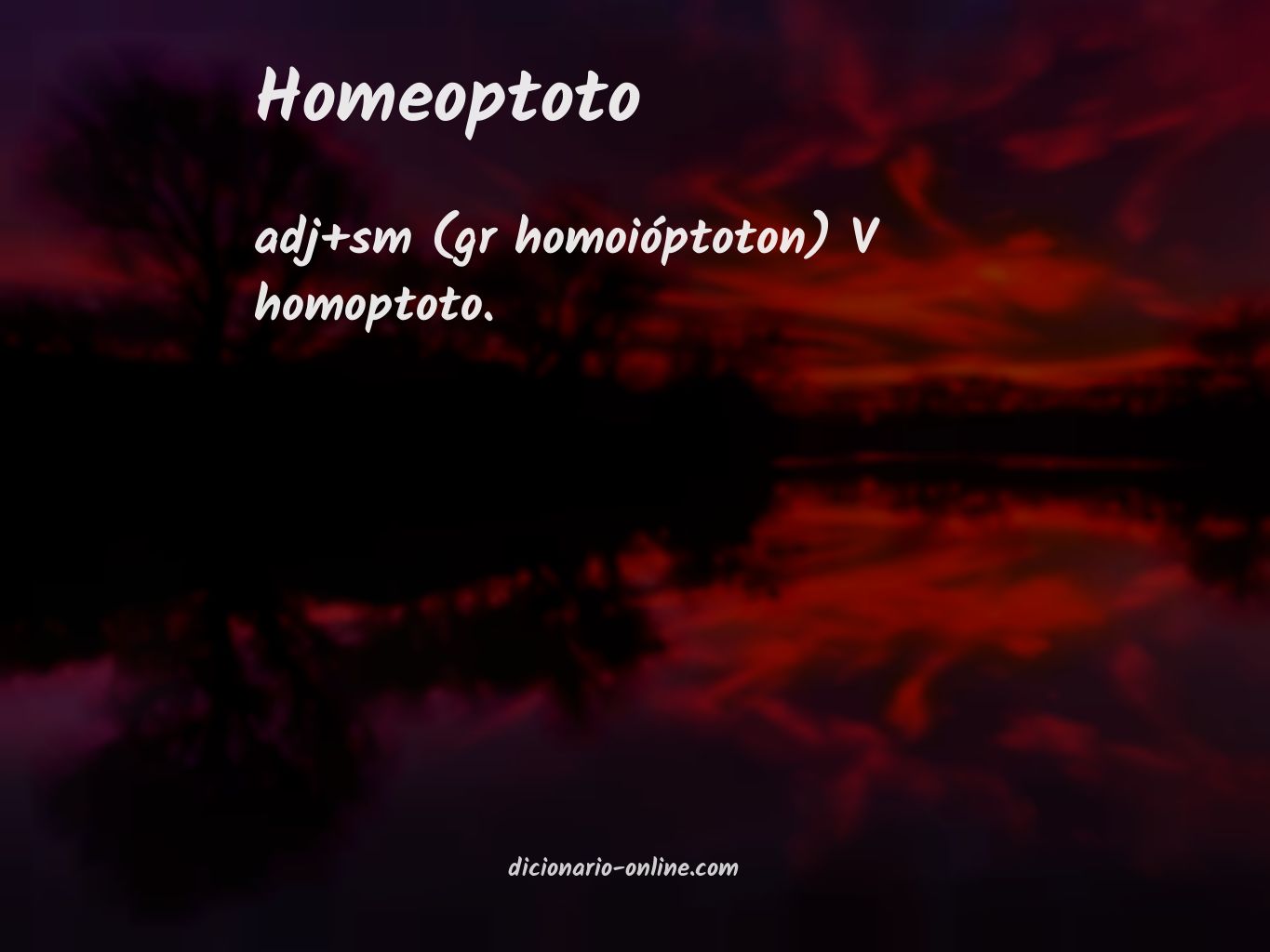 Significado de homeoptoto