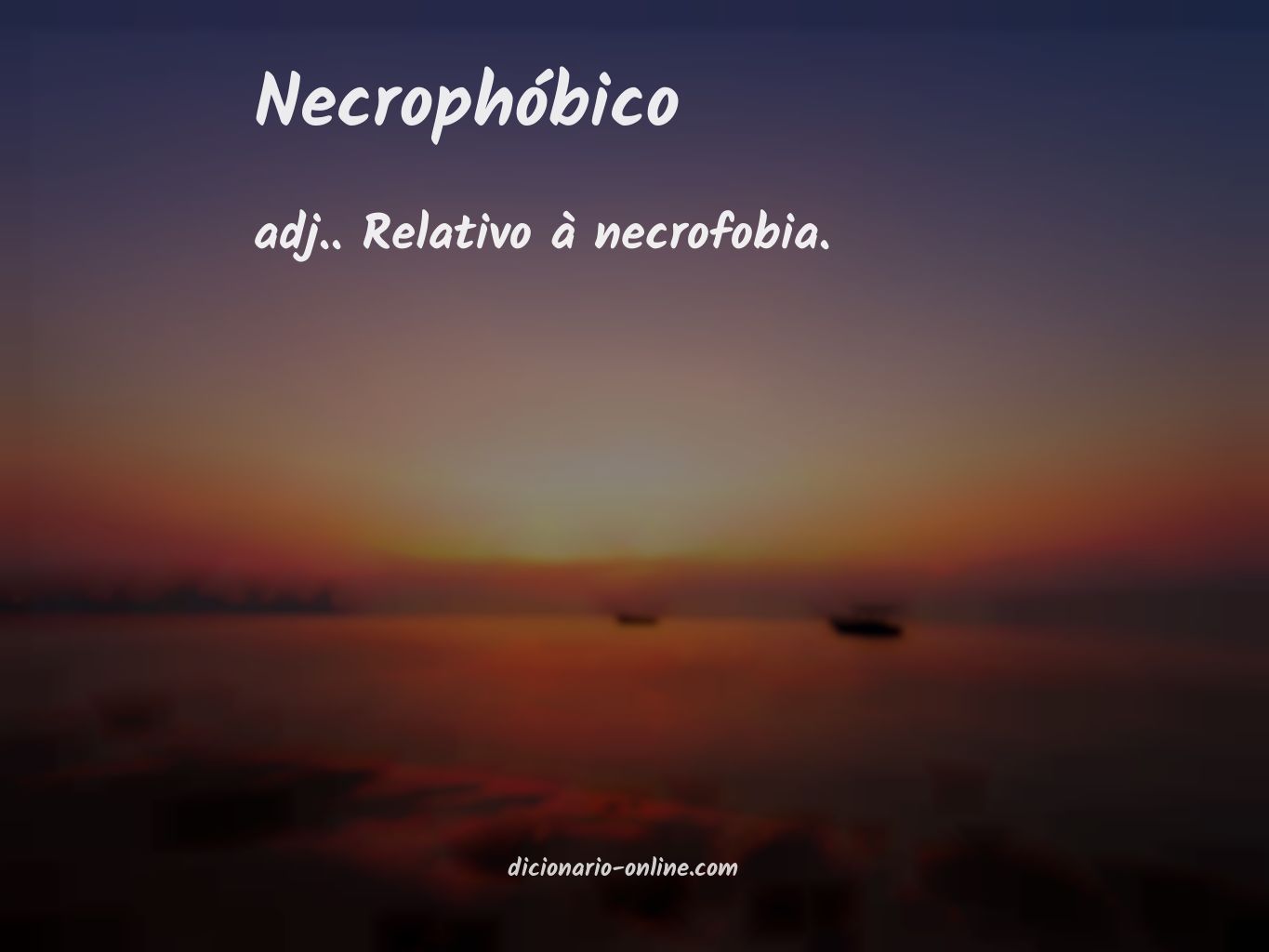 Significado de necrophóbico