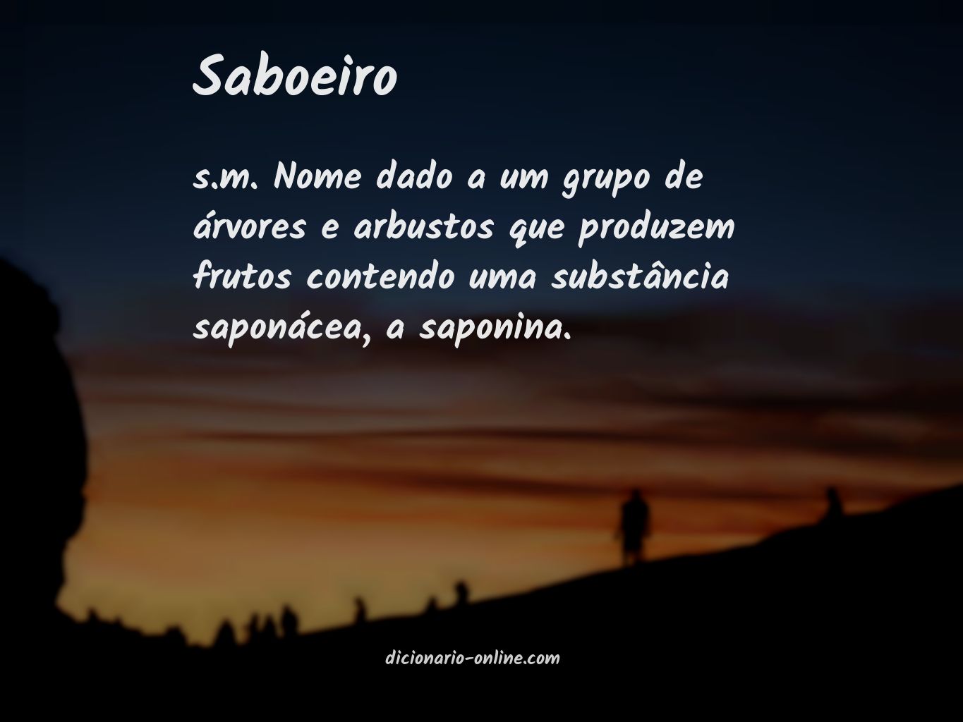 Significado de saboeiro