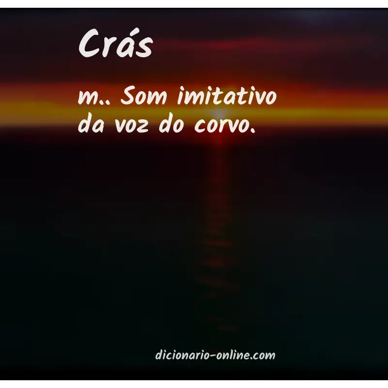 Significado de crás