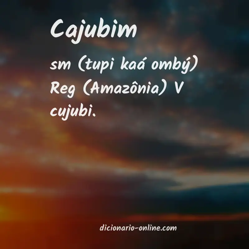 Significado de cajubim