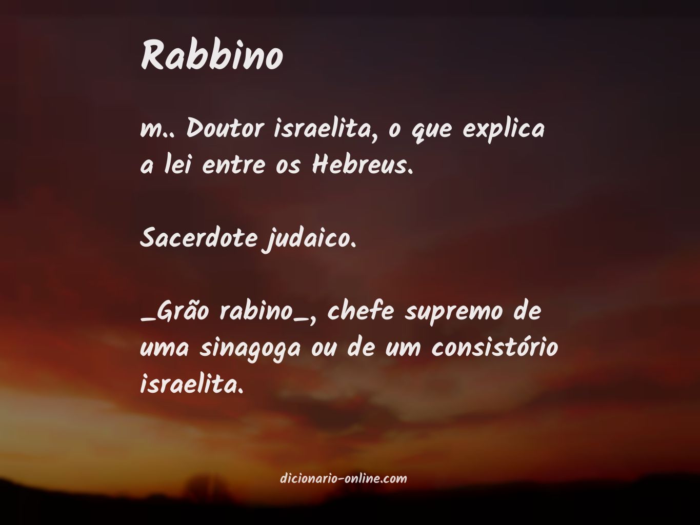 Significado de rabbino