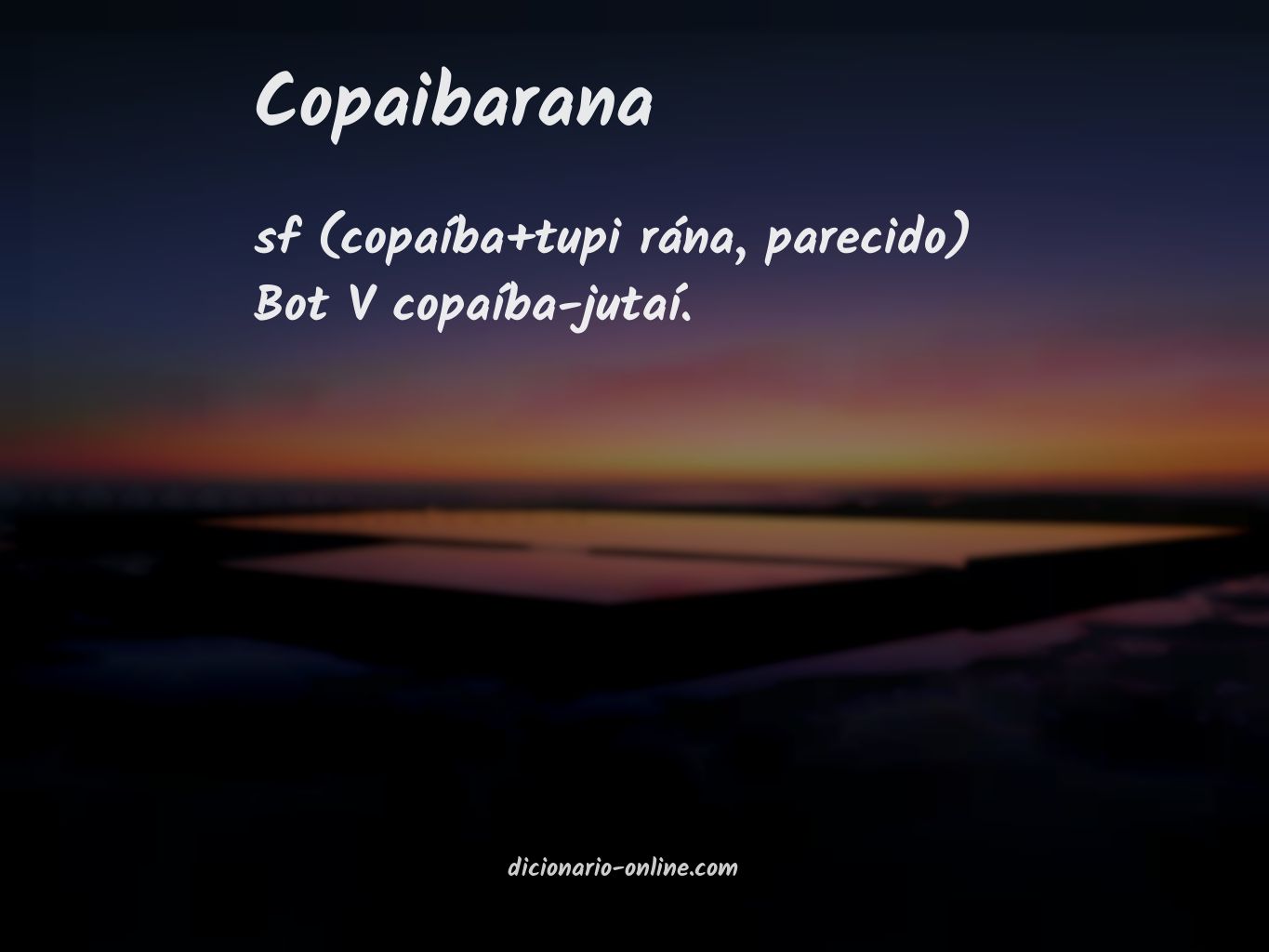 Significado de copaibarana