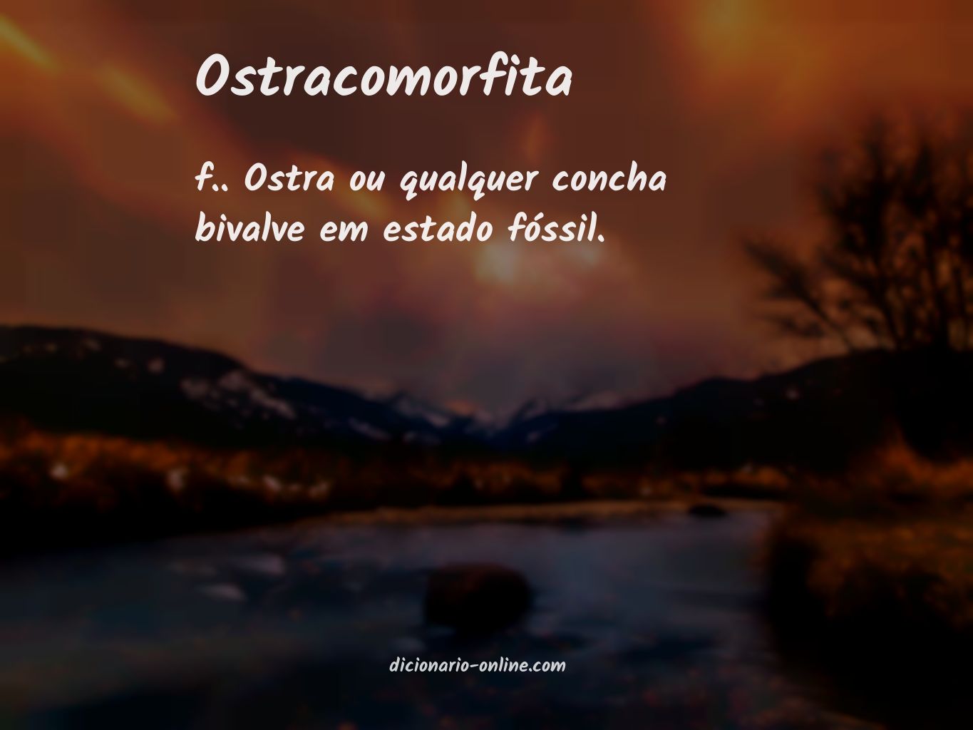 Significado de ostracomorfita