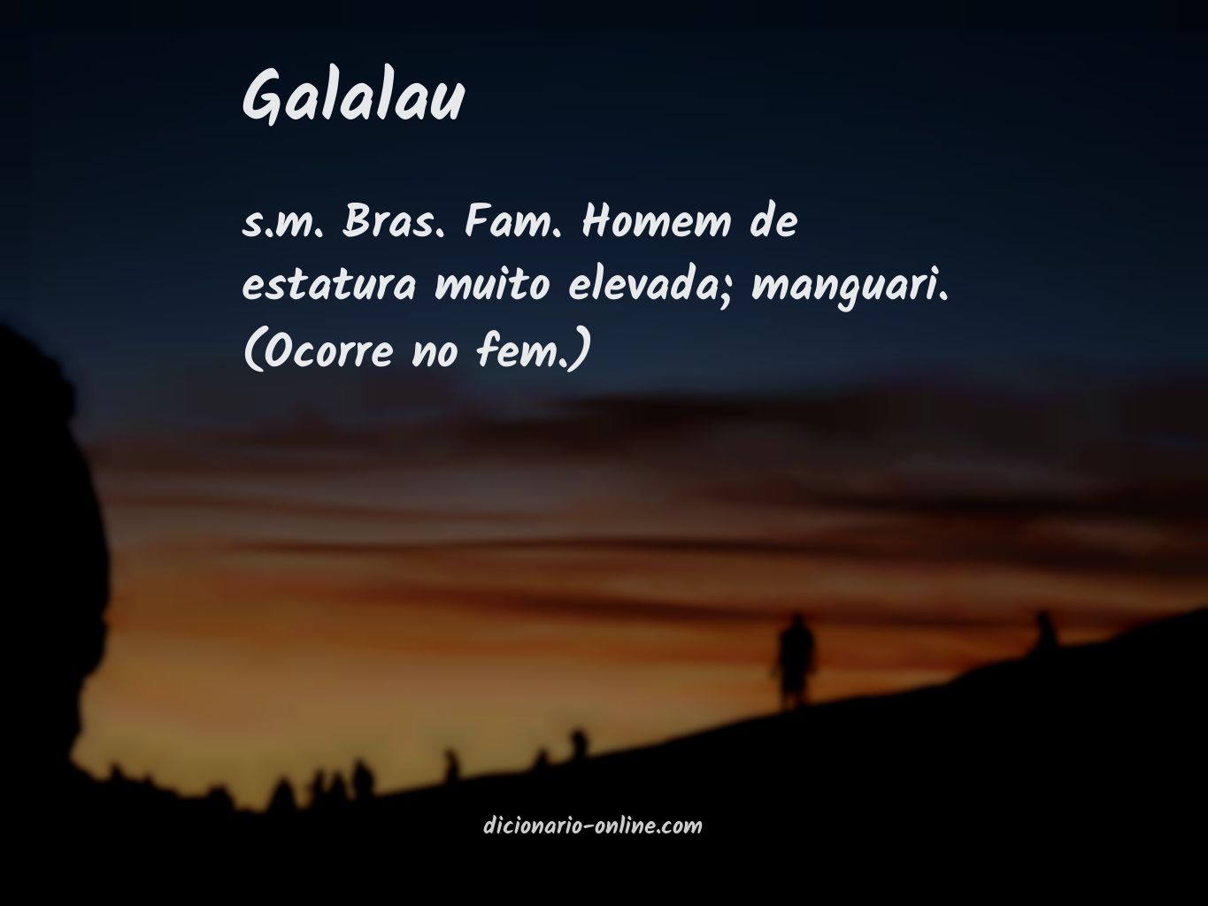 Significado de galalau