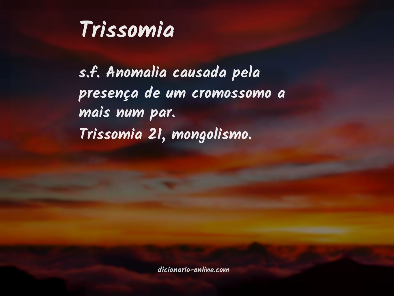 Significado de trissomia