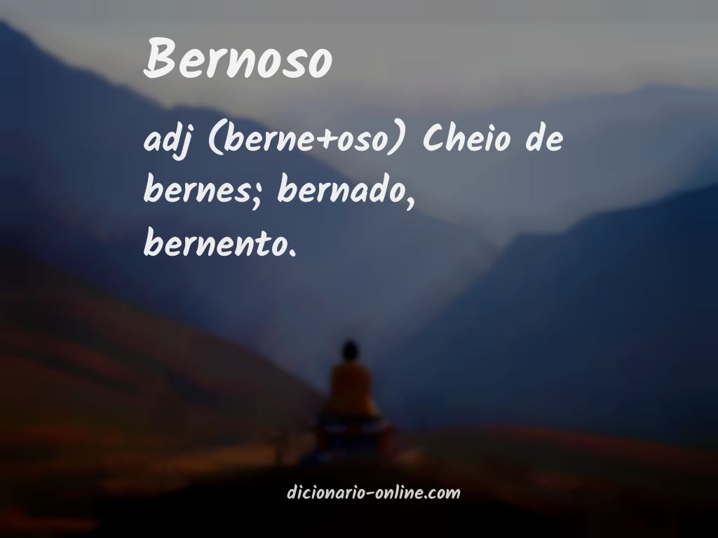 Significado de bernoso