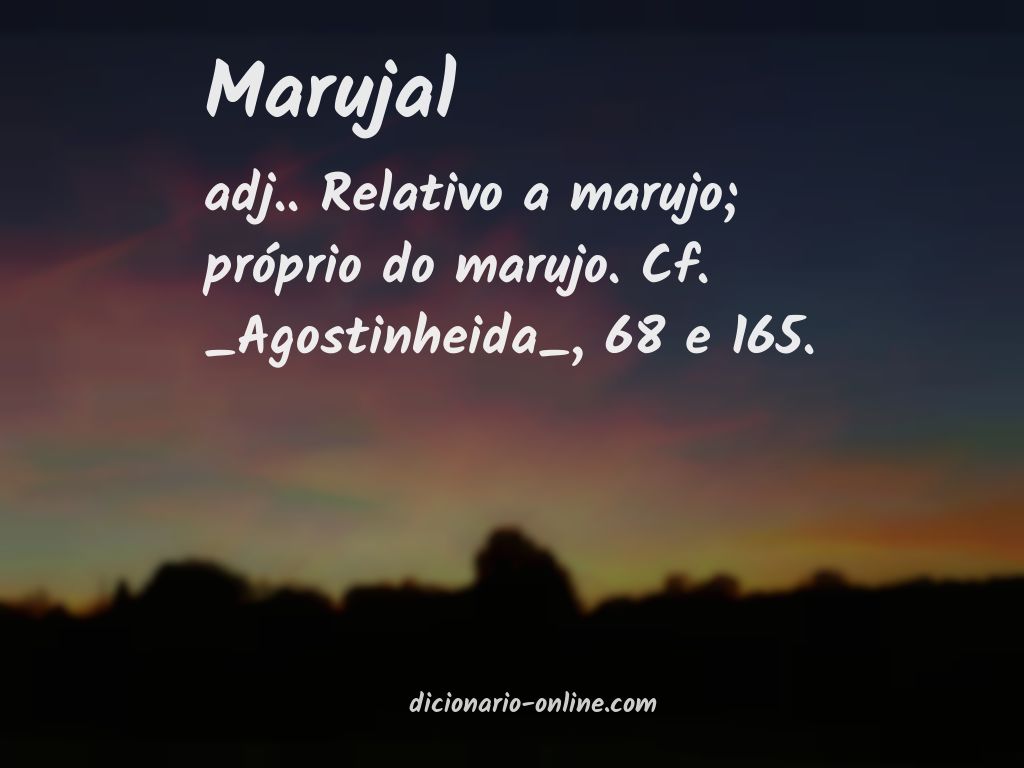 Significado de marujal