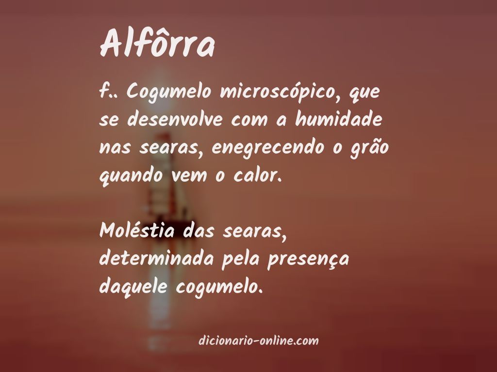 Significado de alfôrra