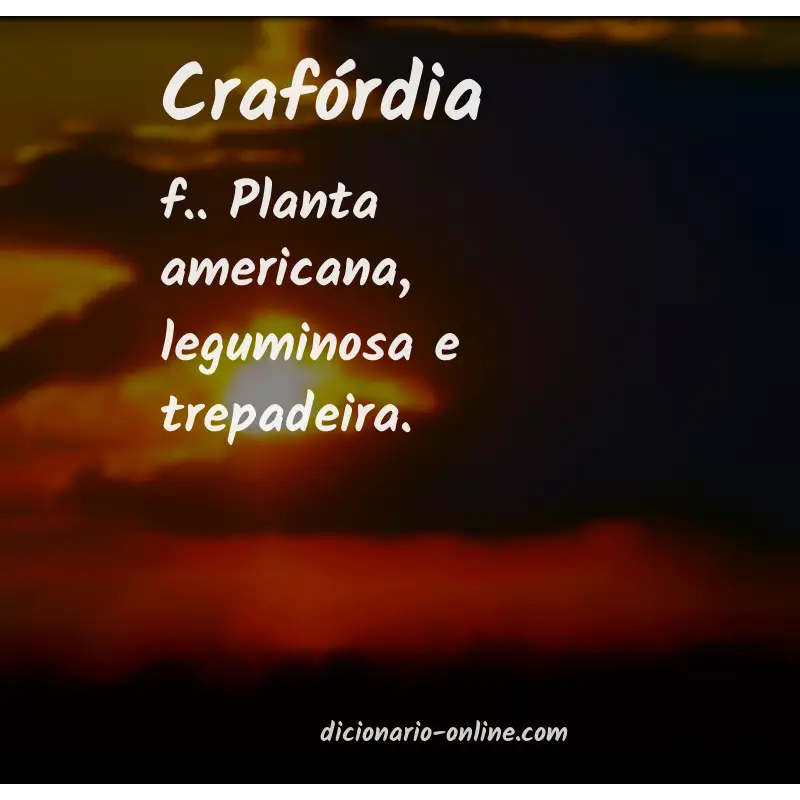 Significado de crafórdia