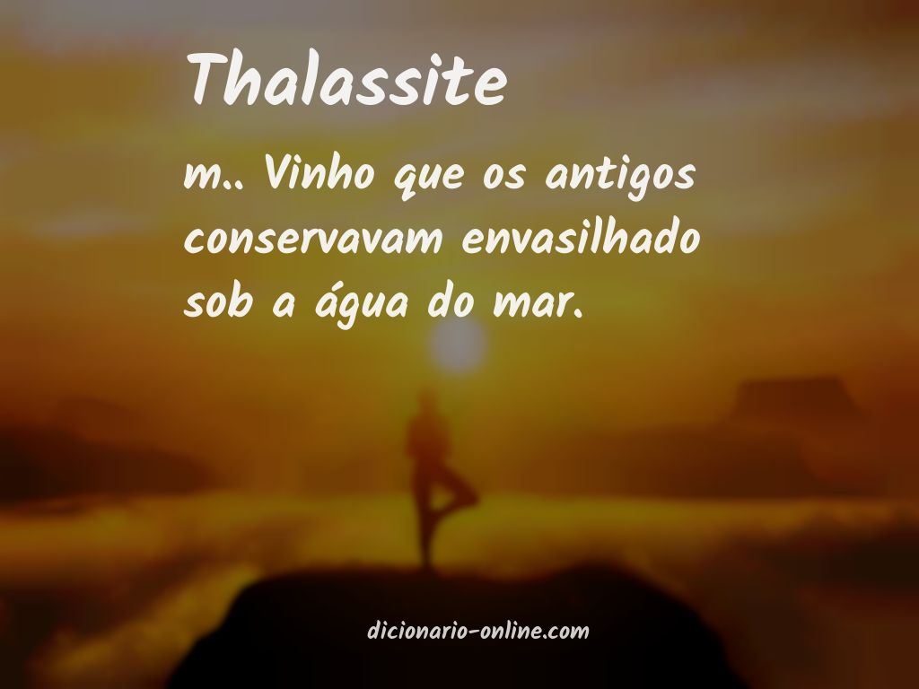 Significado de thalassite