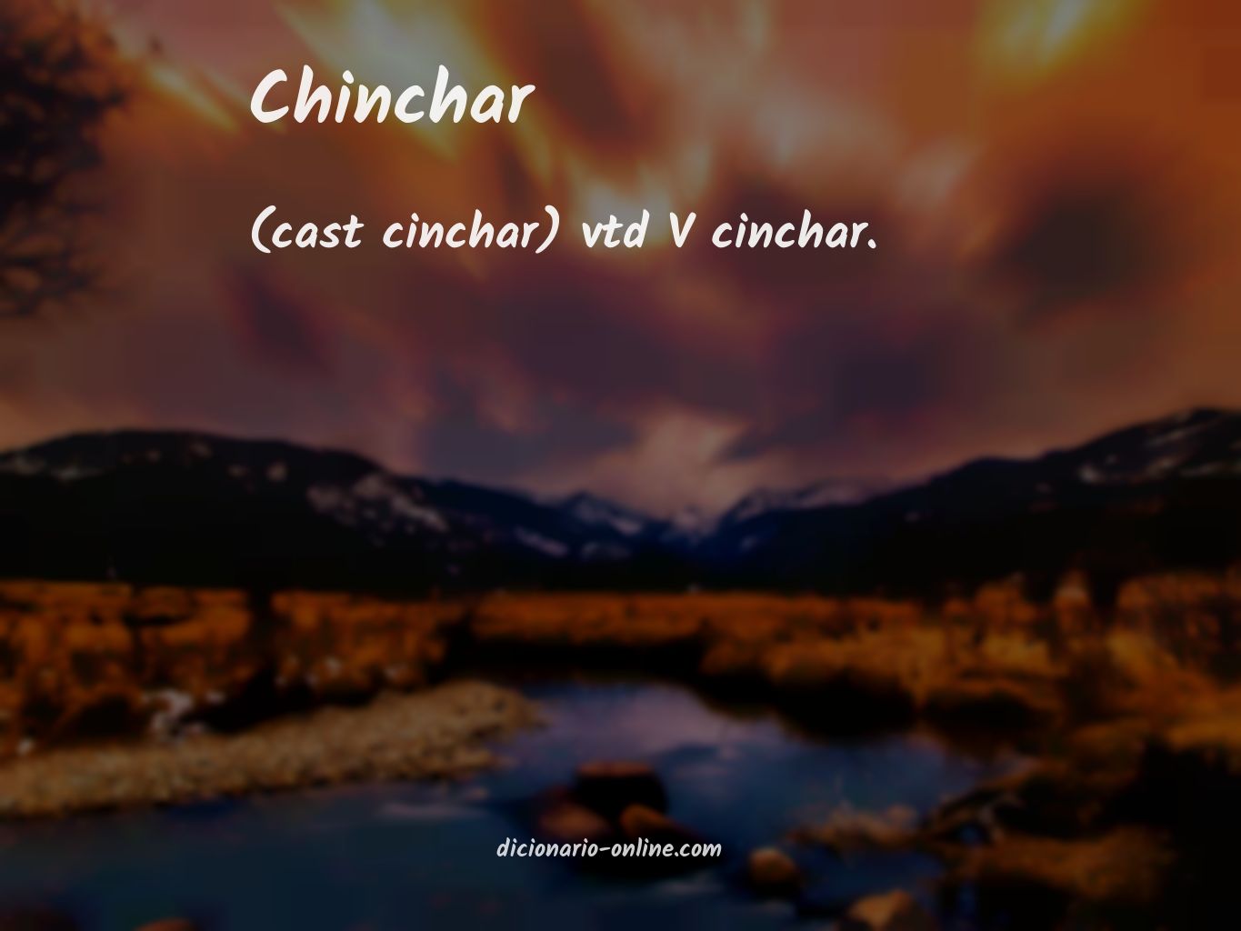 Significado de chinchar