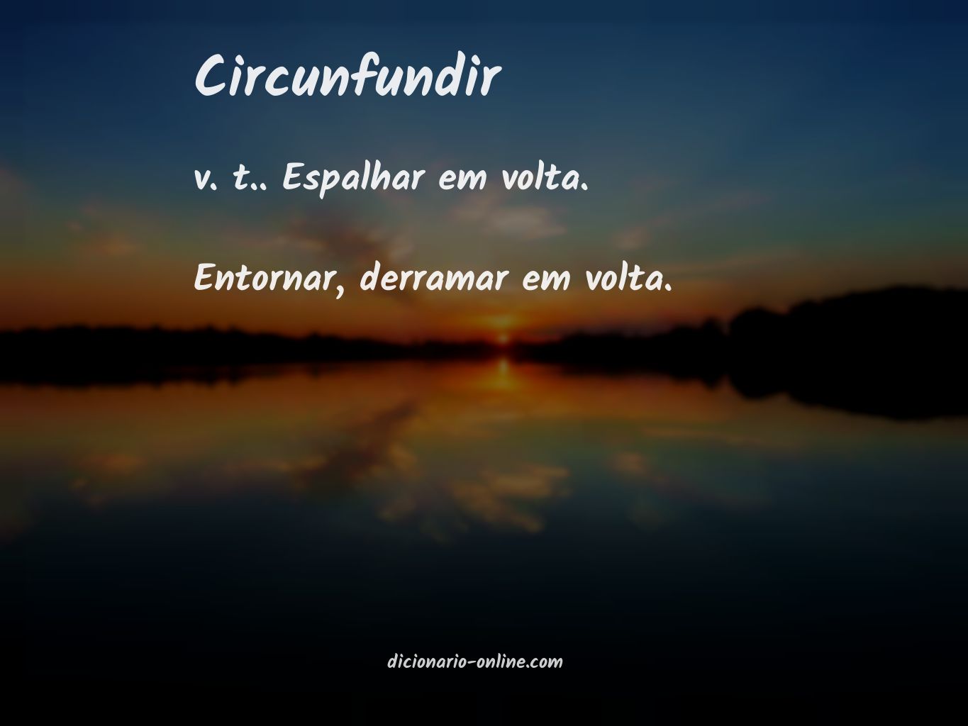 Significado de circunfundir