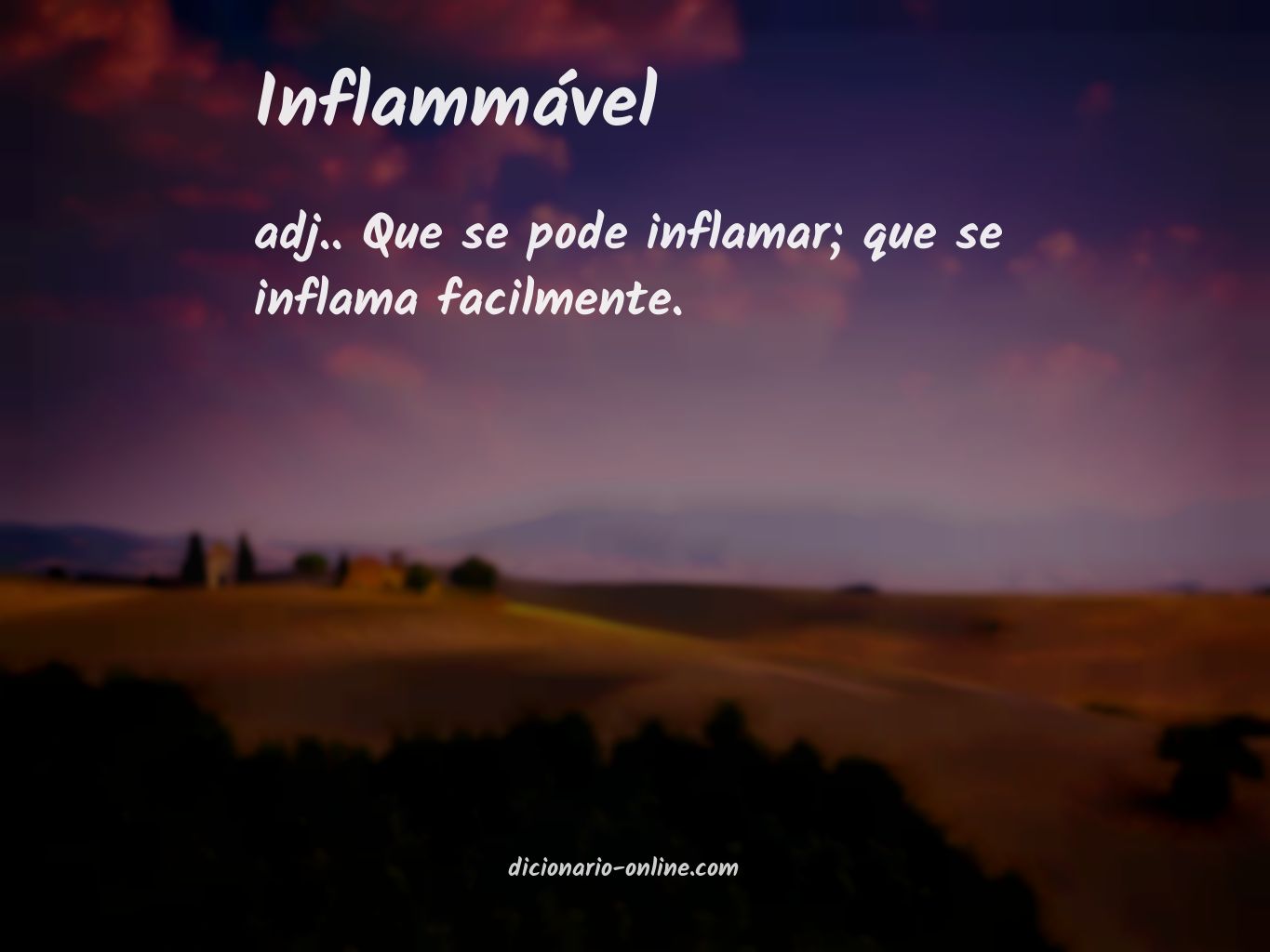 Significado de inflammável