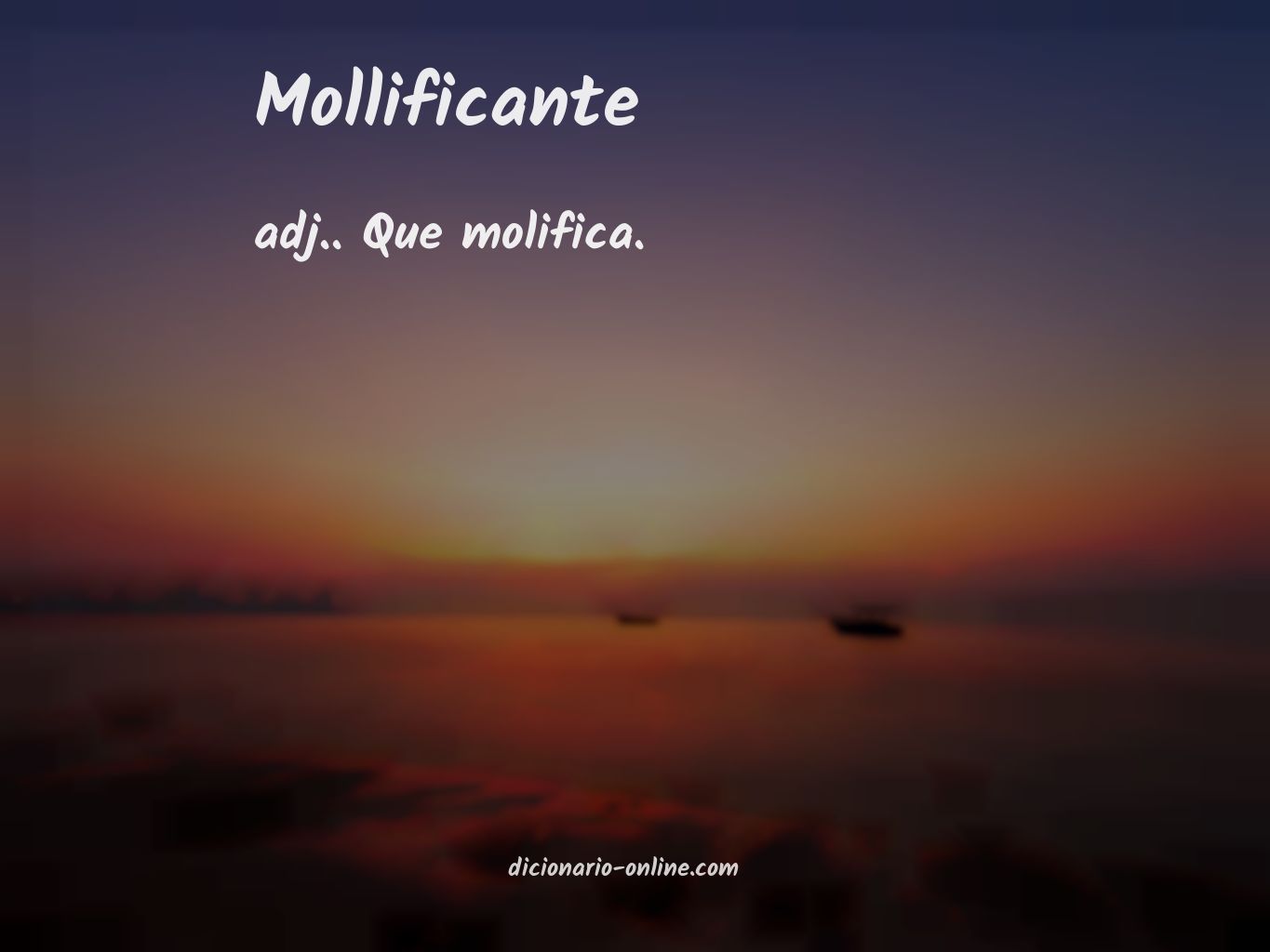 Significado de mollificante