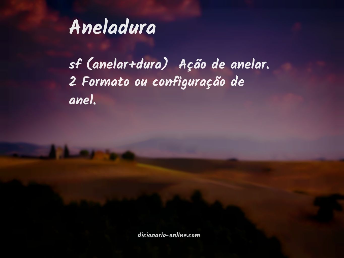 Significado de aneladura