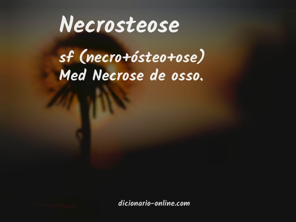 Significado de necrosteose