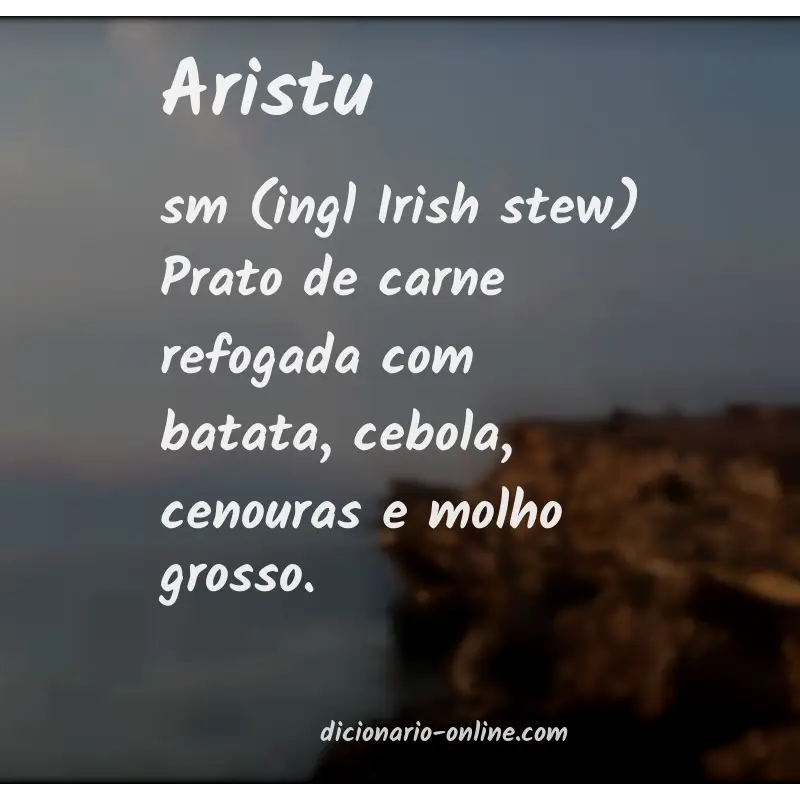 Significado de aristu