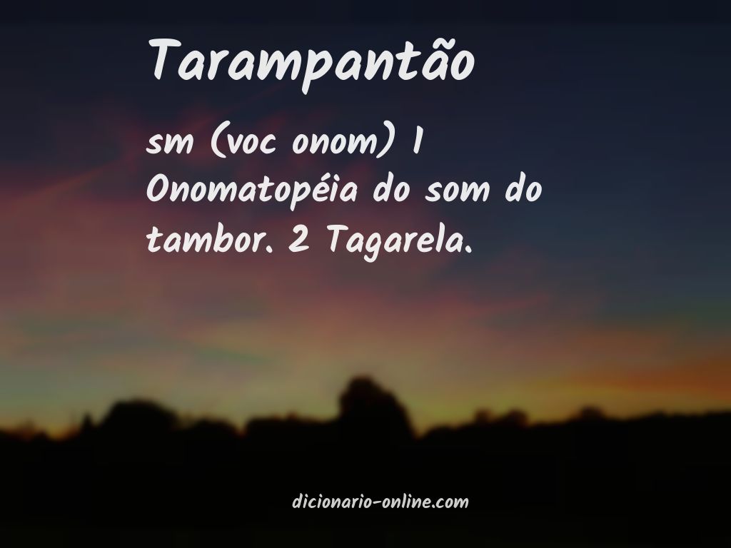 Significado de tarampantão