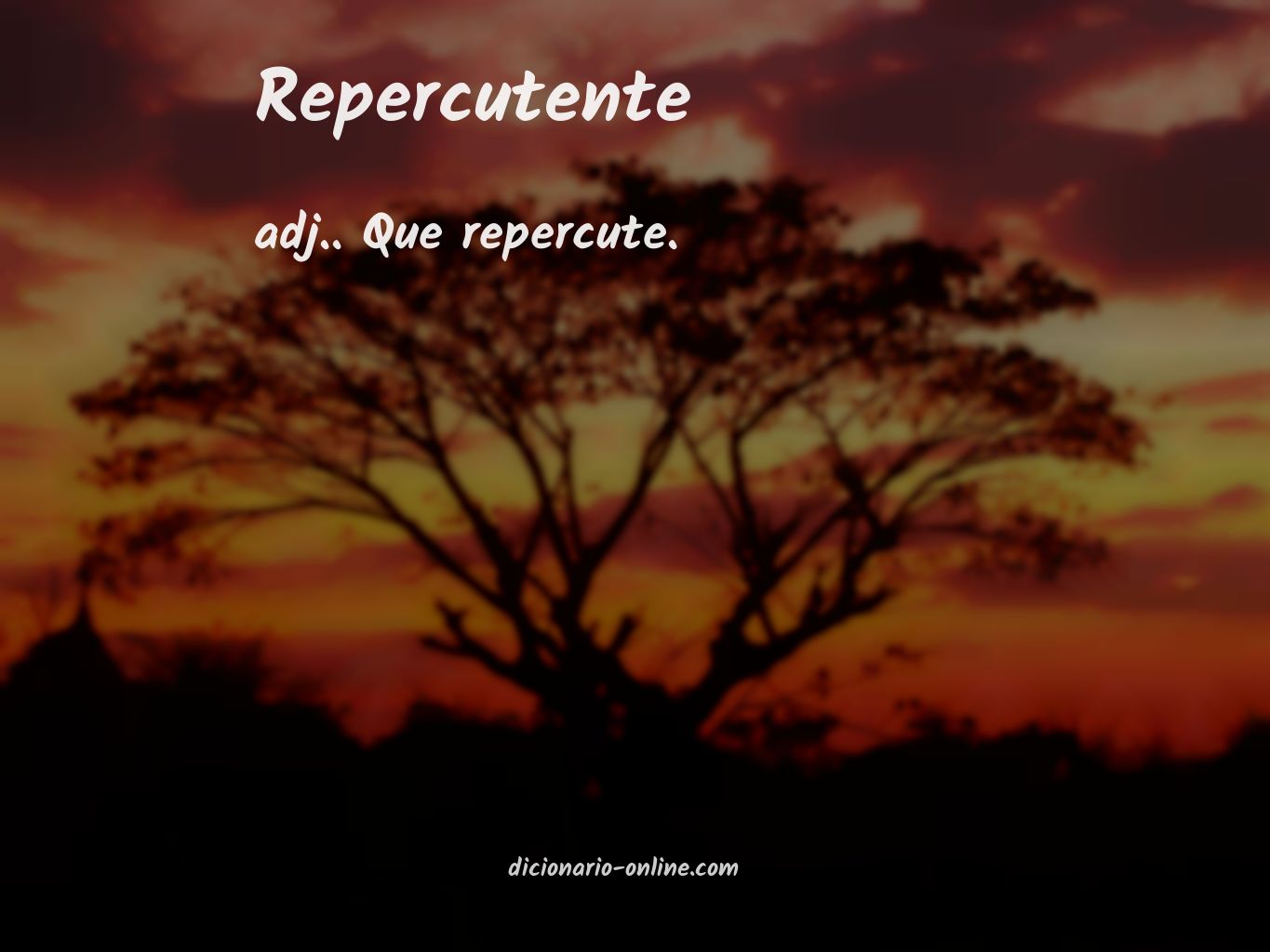 Significado de repercutente