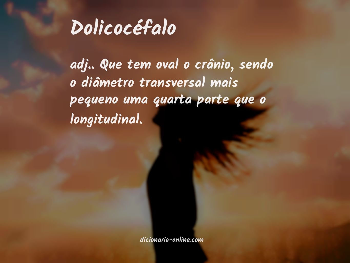 Significado de dolicocéfalo