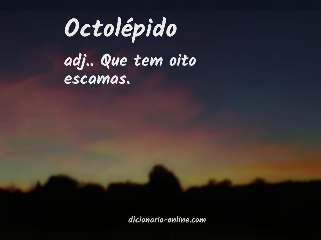 Significado de octolépido